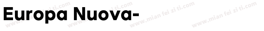 Europa Nuova字体转换